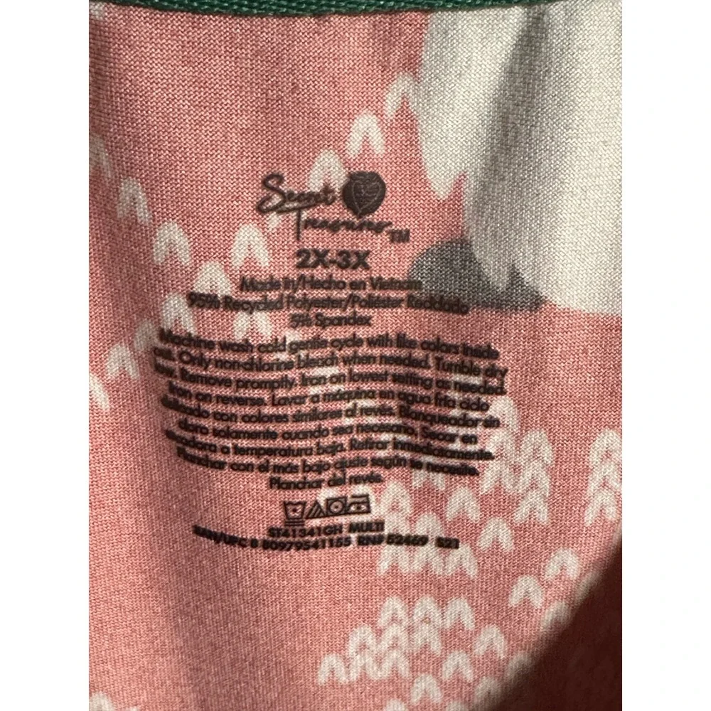 Secret Treasures Sleep Shirt Moo Moo Gnome Snowflake 2X-3X Red Christmas gown